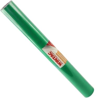 Imagem de Papel Adesivo Contact Verde Bandeira, PVC, 10 Metros x 45cm, 80 Micras, para Móveis e Artesanato