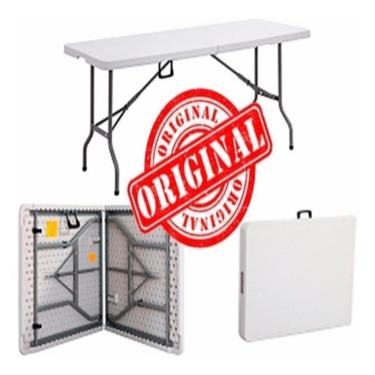 Imagem de Mesa Dobravel 1 83m Gigante Vira Maleta 400kg Camping Praia