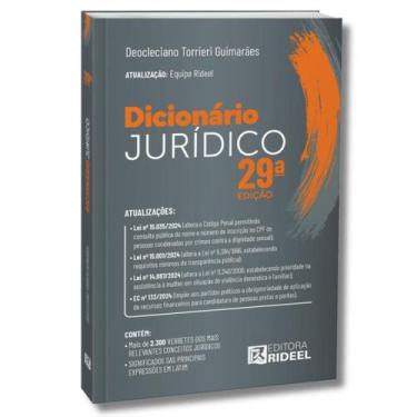 Imagem de Dicionário Jurídico 29ª Edição - Editora Rideel