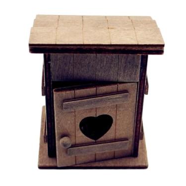 Imagem de oshhni Miniatura de galinheiro externo para casa de bonecas, ornamento de madeira para casa de bonecas, decoração para de bonecas, adereço para fotografia,