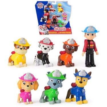 Imagem de PAW PATROL Fire Rescue - Conjunto de 7 bonecos colecionáveis de bonecos de cachorro para crianças a partir de 3 anos
