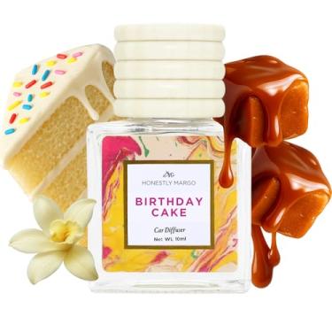 Imagem de Honestly Margo Aromatizador de carro de bolo de aniversário – Acessórios de luxo para carro difusor de perfume – Essenciais essenciais para mulheres, ambientadores de carro de longa duração para uma