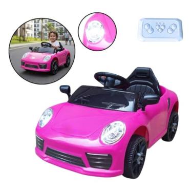 Imagem de Mini Carro Elétrico Infantil 6v Com Luz Até 30kg Rosa - BW394RS