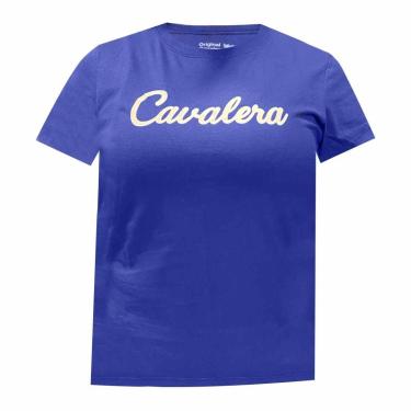 Imagem de Camiseta Cavalera Feminina Slim Basic Sign Azul-Feminino