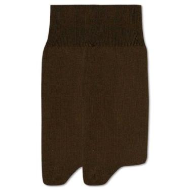 Imagem de Kit 2 Pares Meia Social Cano Longo Mash Masculina Algodão, Marrom