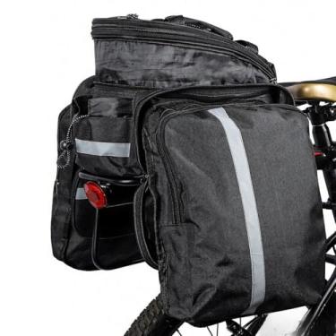 Imagem de Bolsa Traseira para Bicicleta 25L de Porta-Bagagem Sela Assento Bagagem Suporte Rack MTB