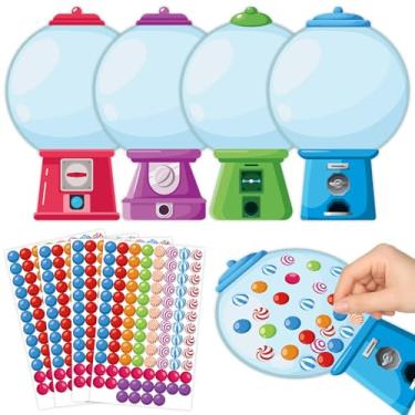 Imagem de 16 Sets 100 Days of School Sticker Scene, Fun Vivid Stickers Build a Scene Crafts for School Classroom Activity Birthday Party, Backgrounds and Sticker Sheets Set (Gumball)