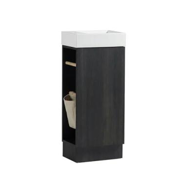 Imagem de JINDOLI Conjunto de lavatório pequeno com pia 40,64 cm