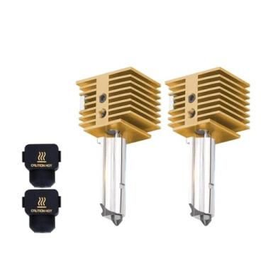 Imagem de Kit Hotend, compatível com Bambu Lab A1/A1 Mini - conjunto de bico de aço endurecido substituível (0,2/0,4/0,6/0,8 mm), peça de reposição para impressora 3D(0.4mm 2PCS)
