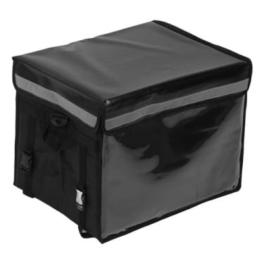 Imagem de Acouto Saco Isolado para Entrega de Alimentos Com Zíper Superior - XXX Grandes Sacos de Supermercado Isolados para Refeição Quente e Fria - Sacos para Entrega de Pizza (62L)