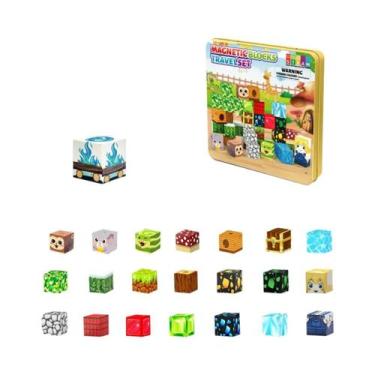 Imagem de Blocos De Construção Magnéticos Portáteis Para Crianças, Brinquedo Edu