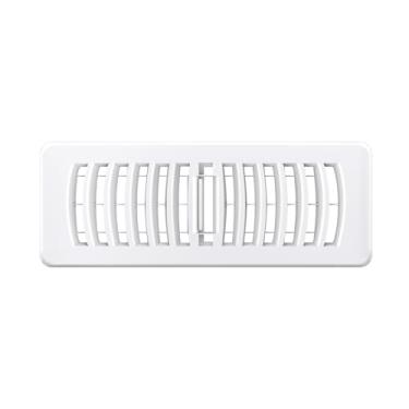 Imagem de Piso Regsiter 3x10, tampa de ventilação de piso andável para teto de parede de piso doméstico, silencioso fácil ajuste alavanca de fornecimento de ar grades de registro - branco