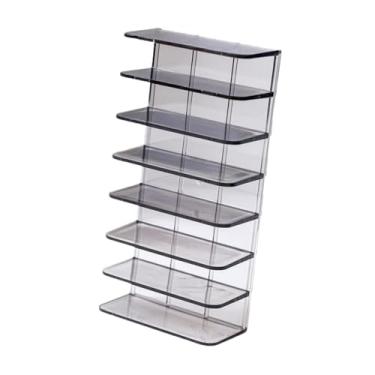 Imagem de menolana Vitrine para Carrinhos de Brinquedo em Escala 1/64 com 7 Níveis de Proteção para Miniaturas, Preto Claro