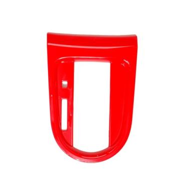 Imagem de Naisec Para Ford Mustang 2015 2016 2017 2018 2019 2020 2021 2022 2023 acessórios adesivos interiores carro mudança painel acabamento decalque vermelho (não para modelo manual)