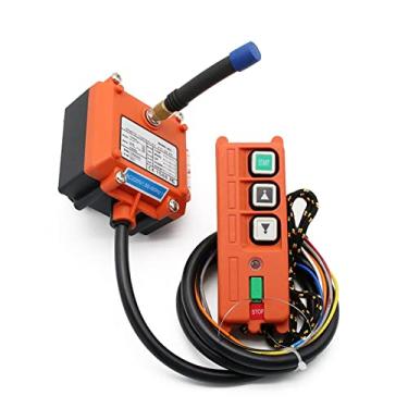 Imagem de SKXMOD Controle remoto industrial sem fio, guincho elétrico, motor de enrolamento, equipamento de jato de areia usado F21-2S 3 botões (12V)
