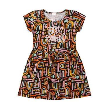 Imagem de Vestido Infantil Menina Verão Estampado Tamanho 4 ao 10 - BABYCHIC.MOD