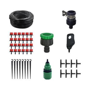 Imagem de Kit De Irrigação Por Gotejamento Ajustável De 15M-25M Para Jardim E Es