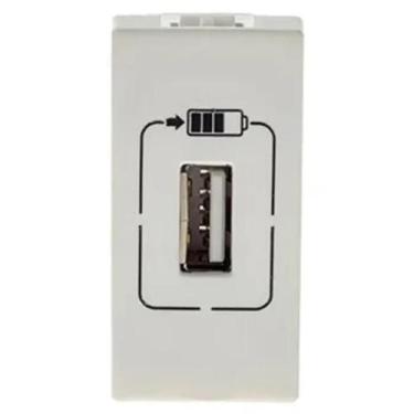 Imagem de Modulo Tomada Carregador USB 1500mA Pial Plus+ Legrand Branco 615088BC