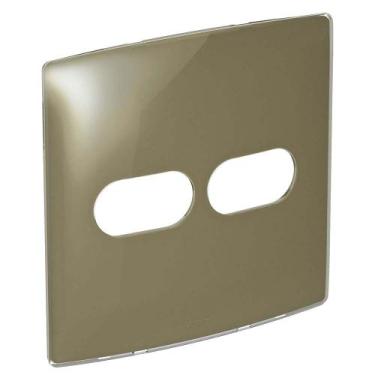 Imagem de Placa 4x4 2 postos Nereya Pial Legrand malt gloss 663415