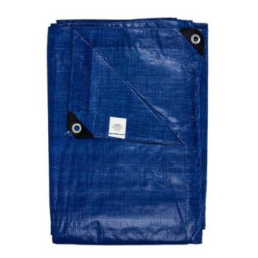 Imagem de Lona Carreteiro Plástica Reforçada Azul 6x4m Beltools