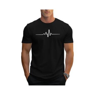 Imagem de Camiseta Masculina Slim Fit Com Estampa Gráfica Em Algodão, Casual De 