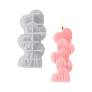 Imagem de Molde De Silicone 3D Para Velas Em Forma De Girassol, Cacto E Trevo, C