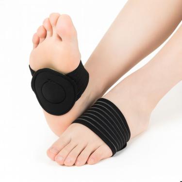Imagem de Par Palmilha Ortopédica Arco Plantar Apoio Almofadas Absorve Impacto Suporte Anatômico