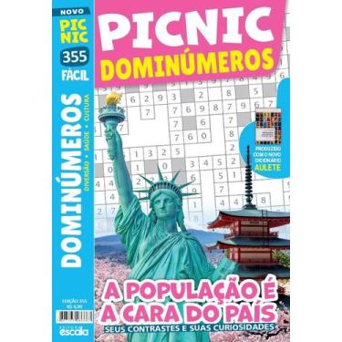 Imagem de Picnic Dominúmeros - Fácil: 355 - A População É A Cara Do País - Lafon