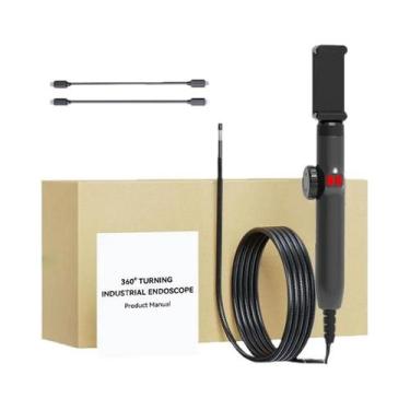 Imagem de Boroscópio Rotativo 360 graus Câmera 1080P À Prova d'Água Com Sonda De