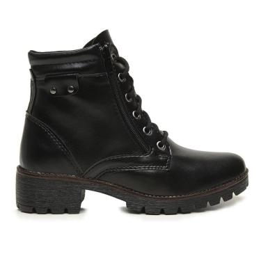 Imagem de Bota Feminina Coturno BR2 Zíper Lateral Salto Baixo
