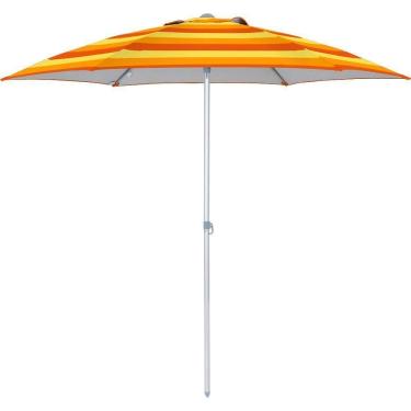 Imagem de Guarda Sol 2,40 M Laranja E Amarelo Degradê Alumínio Vareta Fibra Vidro 12765 Bel