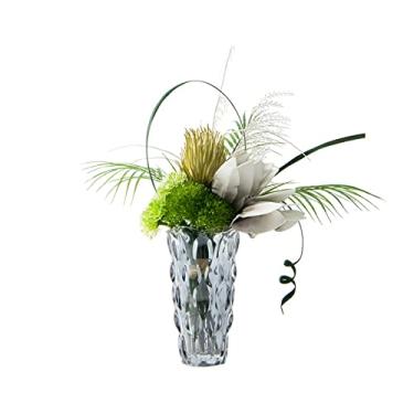 Imagem de KEG801302 Flores falsas mesa de centro arranjos florais de vidro floral decoração de flores secas armário de TV conjunto de combinação de mesa de jantar decoração