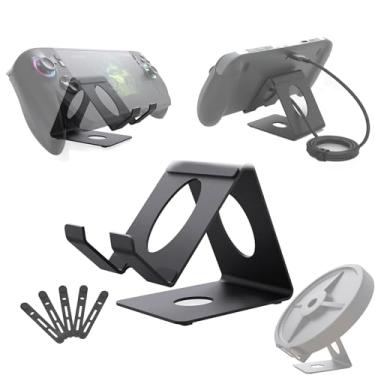 Imagem de MTHKLO Universal Desktop Stand for Handheld Consoles - Compatible with PlayStation Portal, Steam Deck, ROG Ally/X, Nintendo Switch 2 & More