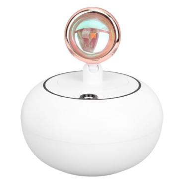 Imagem de Yinhing Umidificador de Ar Pôr do Sol Lâmpada Usb Alimentado Umidificador de Mesa Portátil Com Reabastecimento de água para Casa e Carro Branco Abs Pp 300ml
