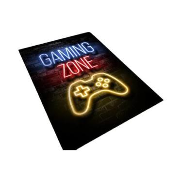 Imagem de Tapete De Jogo Neon Cyberpunk, Tapete Antirruído Para Sala De Jogos, T