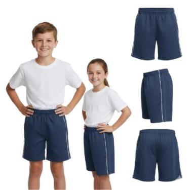 Imagem de Kit 3 Shorts Escolar Infantil 1 ao 8 Volta às Aulas Uniforme Escolar -