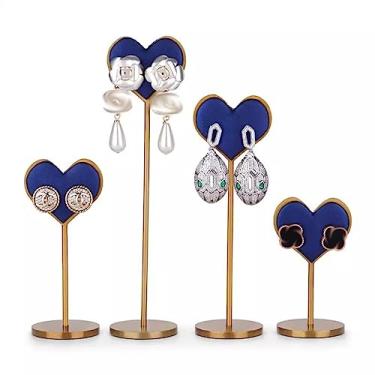 Imagem de Suporte de joias, 4 peças, suporte de brinco, expositor de joias para exibição, suporte de brinco para mulheres, brinco pequeno para exibição de joias para vender joias (cor: A)