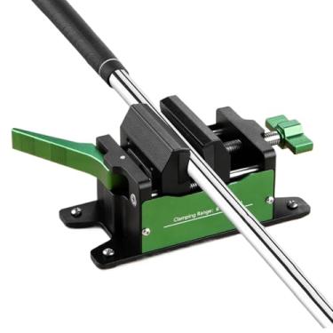 Imagem de Braçadeira Vise Para Taco De Golfe - Acessórios De Golfe Em Alumínio Antiderrapante - Estação De Regrip De Tacos De,Para Jogador, Pai, Homens, Reparo, Manutenção, Substituição De Haste, Ajuste E