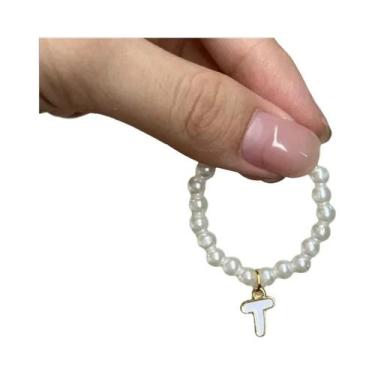 Imagem de Colar Pingente Labubu V4 Mini 4.0 Com Pérola E Letra, Acessório Para R