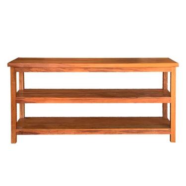 Imagem de Aparador 1,6 M 3 Prateleiras Madeira Maciça Natural