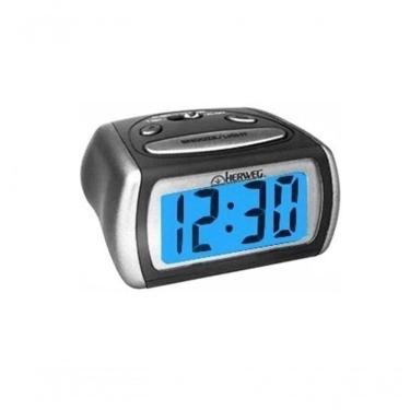 Imagem de Relógio De Cabeceira Despertador Digital 2916 Herweg Branco