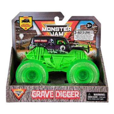 Imagem de Carrinho Monster Jam 143 Com Rodas Neon Com Luz Sunny Brinquedos, Grav