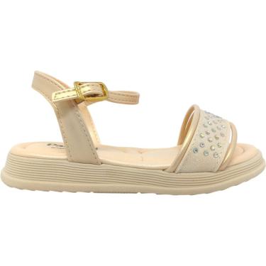 Imagem de Sandália Infantil Menina Papete Casual Dia a Dia Passeio Escola Anatômica Com Strass Pampilli 702.056