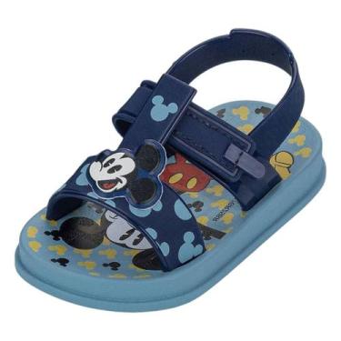Imagem de Sandalia Infantil Menino Conforto Leveza Ipanema Kids Mickey, Azul cla