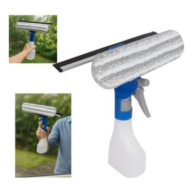 Imagem de Rodo Limpa Vidro C/Reservatório 250ml Microfibra e Borracha - Clean Te