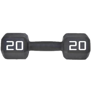 Imagem de Dumbbell Sextavado Revestido Texturizado 20kg Rythmoon-Unissex