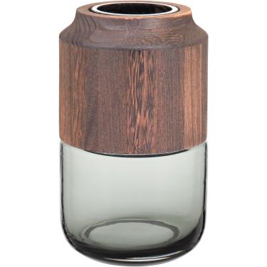 Imagem de Vaso de Vidro 24x10x10cm Cinza