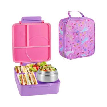 Imagem de Conjunto De Lancheira Bento À Prova De Vazamentos Para Crianças Com Te