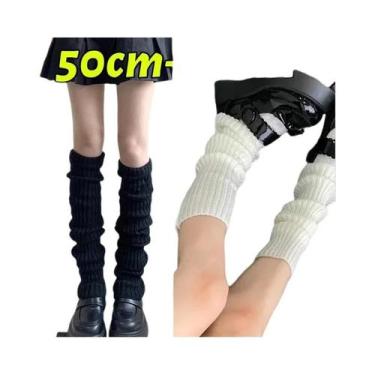 Imagem de Polainas De Uniforme JK Para Meninas Acima Do Joelho 40/50/70CM, Meias