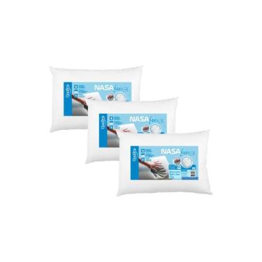 Imagem de Kit de 3 Travesseiro Nasa Freeze 50x70 Toque Refrescante - Duoflex